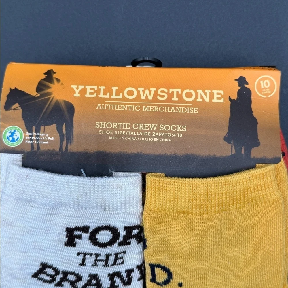 Yellowstone Authentic Merchandise Shortie Crew Socks